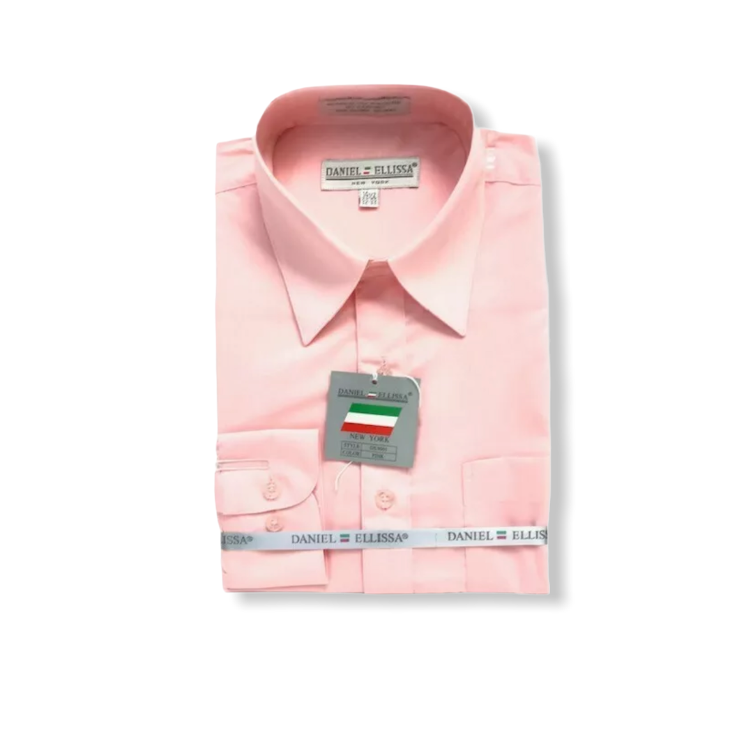 DE Lt. Pink Dress Shirt - On Time Fashions Tuscaloosa